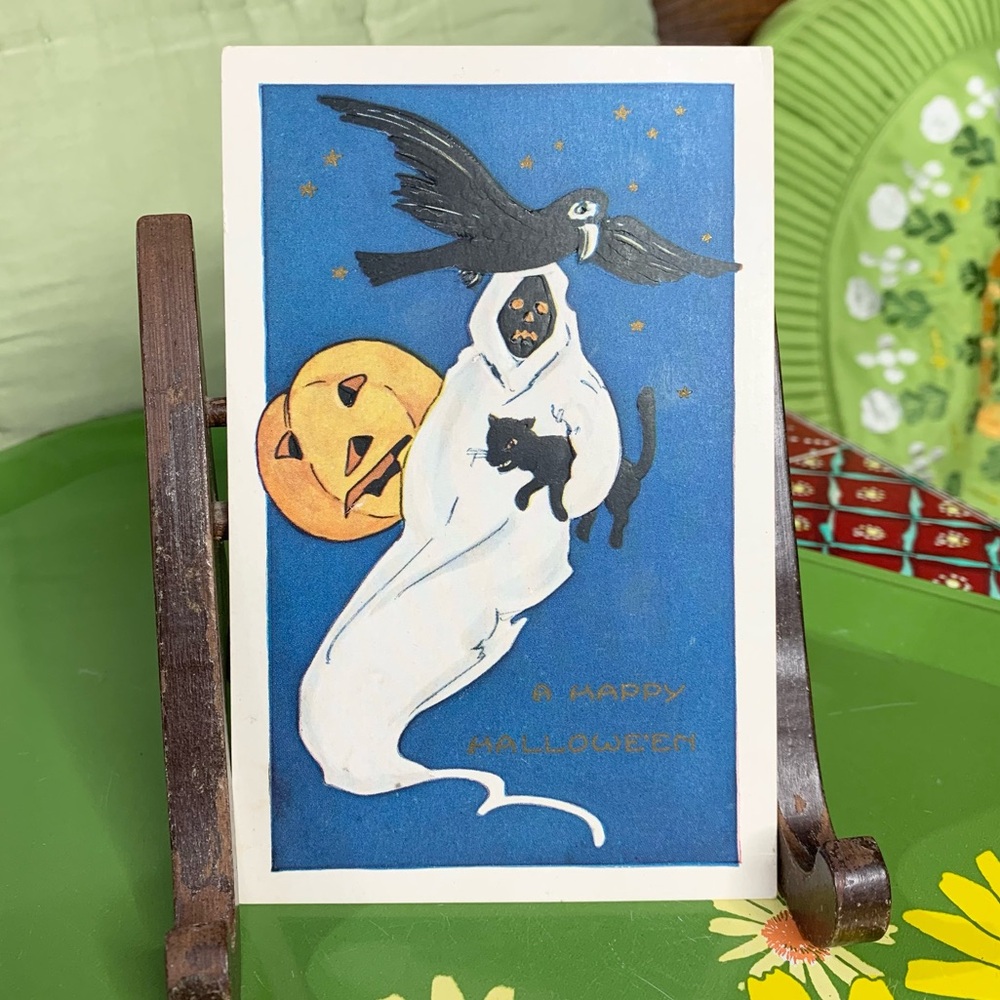 1900s Halloween Postcard-Whitney